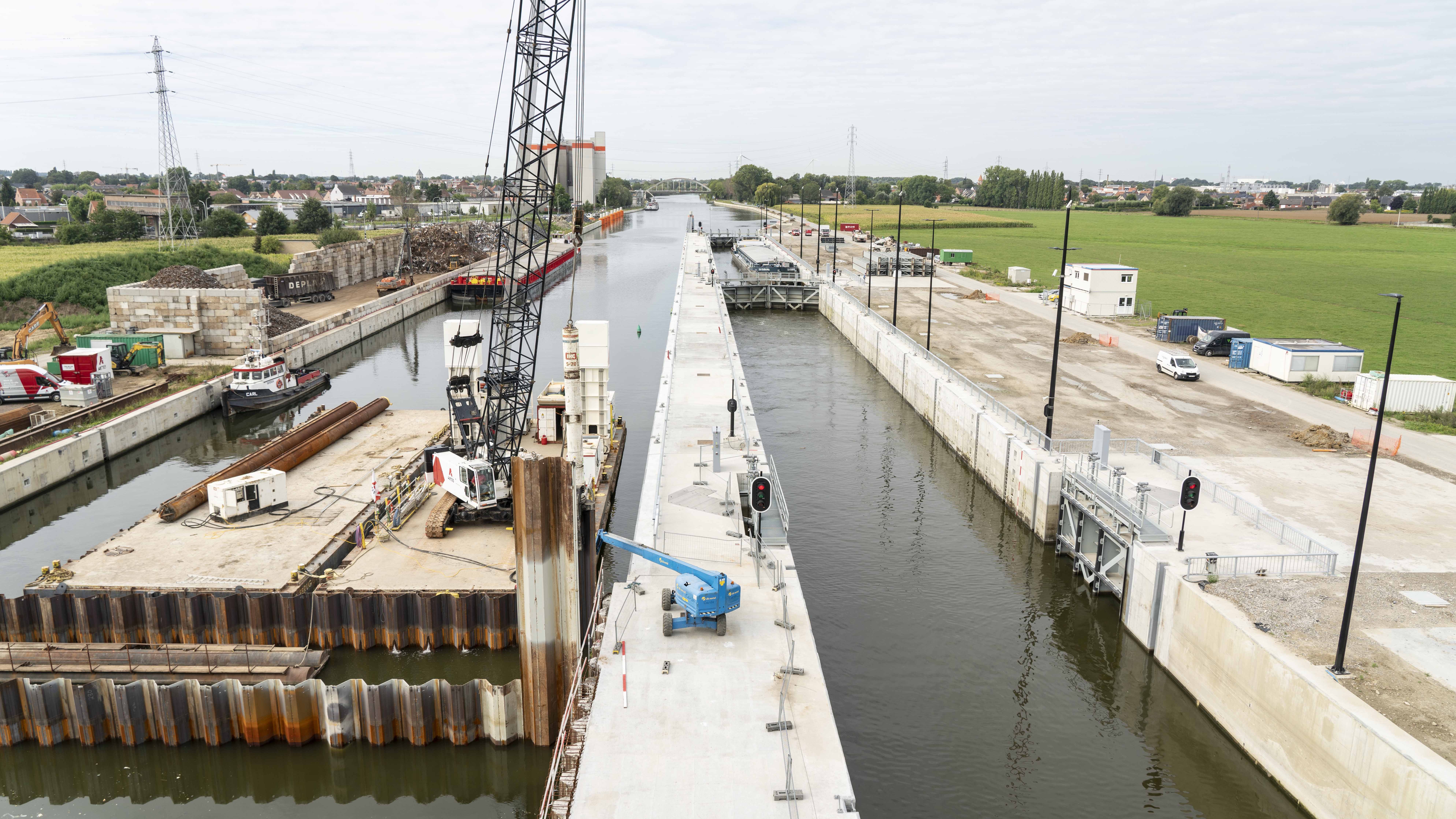 Leie_Wielsbeke_nieuwe sluis